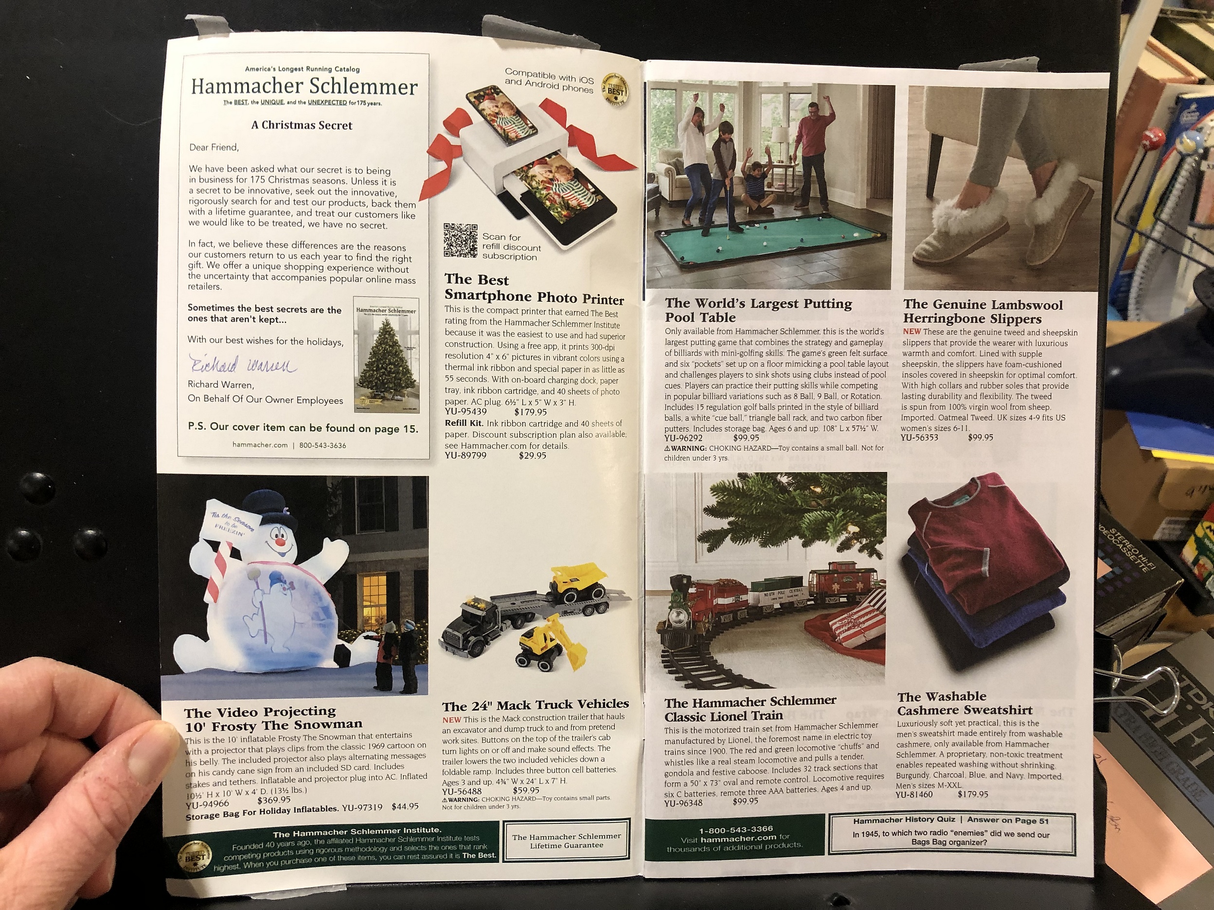 Hammacher Schlemmer, 2023 Holiday Catalog Parry Game Preserve