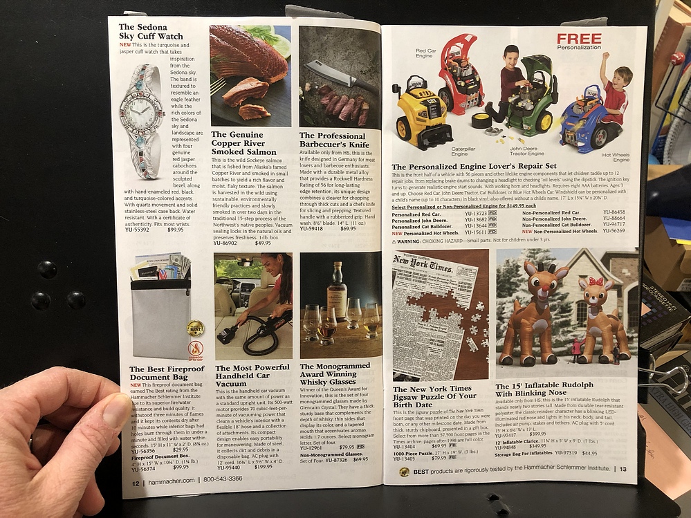 Hammacher Schlemmer, 2023 Holiday Catalog Parry Game Preserve