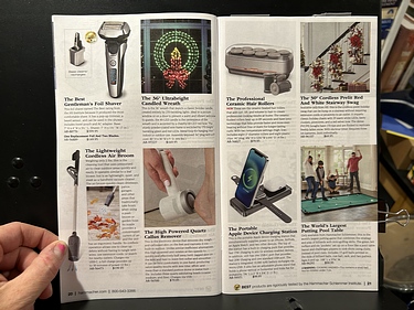 Hammacher Schlemmer, 2024 Gift Preview Catalog