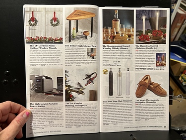 Hammacher Schlemmer, 2024 Gift Preview Catalog