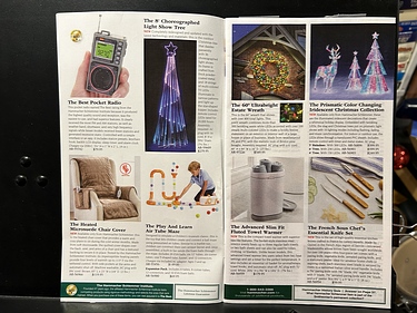 Hammacher Schlemmer, 2024 Gift Preview Catalog