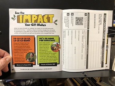 Heifer International, 2023 Holiday Catalog