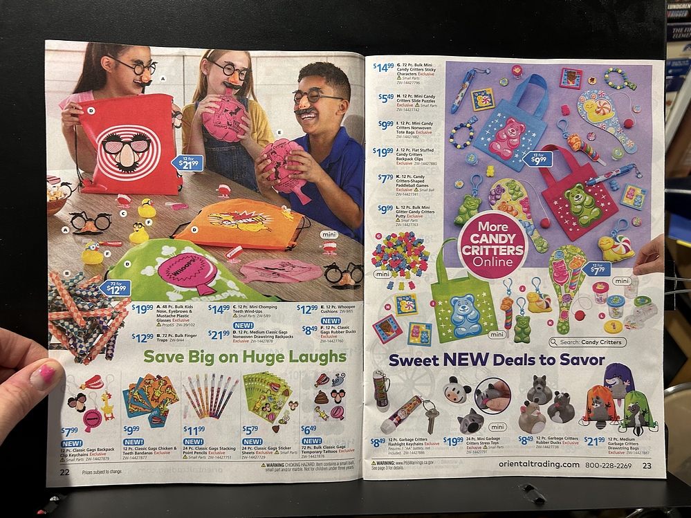 Oriental Trading, 2024 Halloween Catalog Parry Game Preserve