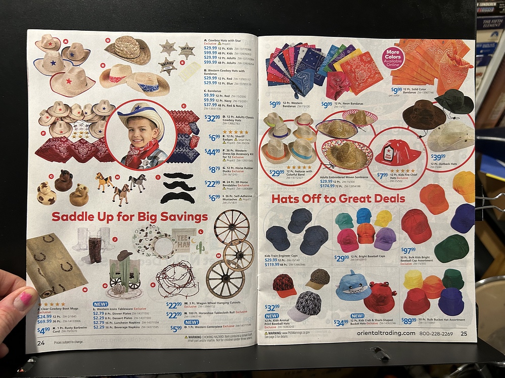 Oriental Trading, 2024 Halloween Catalog Parry Game Preserve