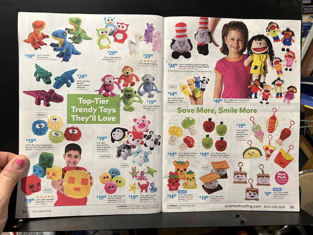 Oriental Trading, 2024 Halloween Catalog Parry Game Preserve