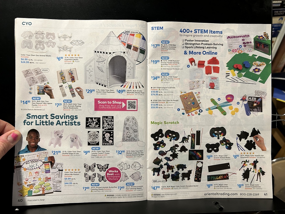 Oriental Trading, 2024 Halloween Catalog Parry Game Preserve