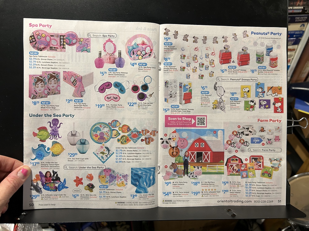 Oriental Trading, 2024 Halloween Catalog Parry Game Preserve