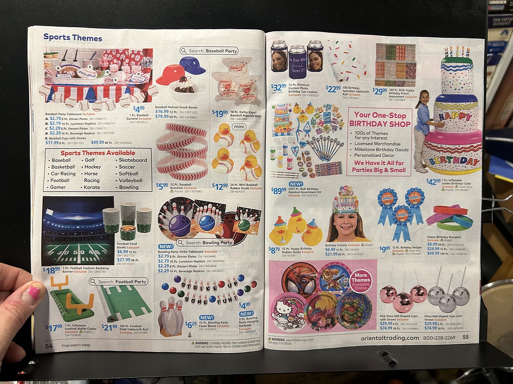 Oriental Trading, 2024 Halloween Catalog Parry Game Preserve