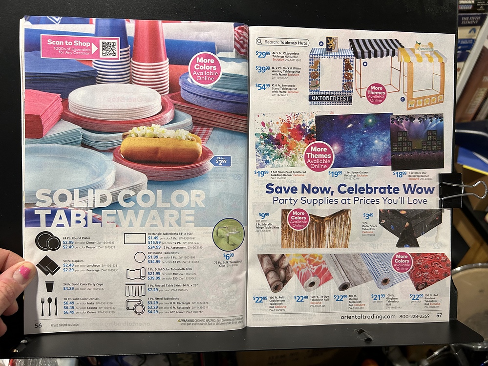 Oriental Trading, 2024 Halloween Catalog Parry Game Preserve