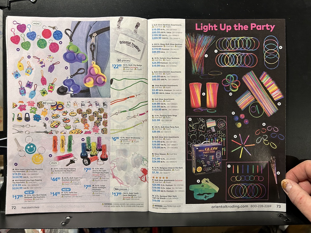 Oriental Trading, 2024 Halloween Catalog Parry Game Preserve