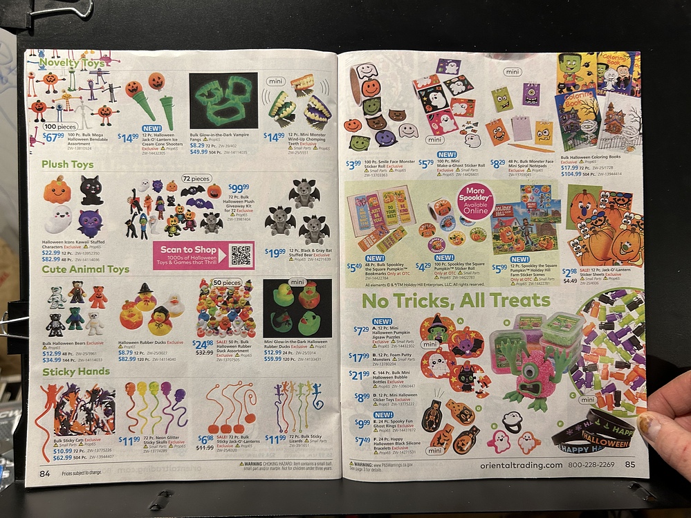 Oriental Trading, 2024 Halloween Catalog Parry Game Preserve