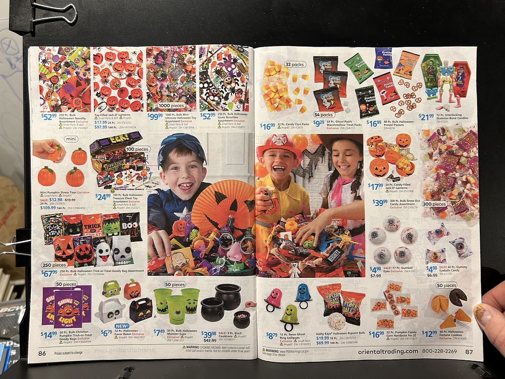 Oriental Trading, 2024 Halloween Catalog Parry Game Preserve