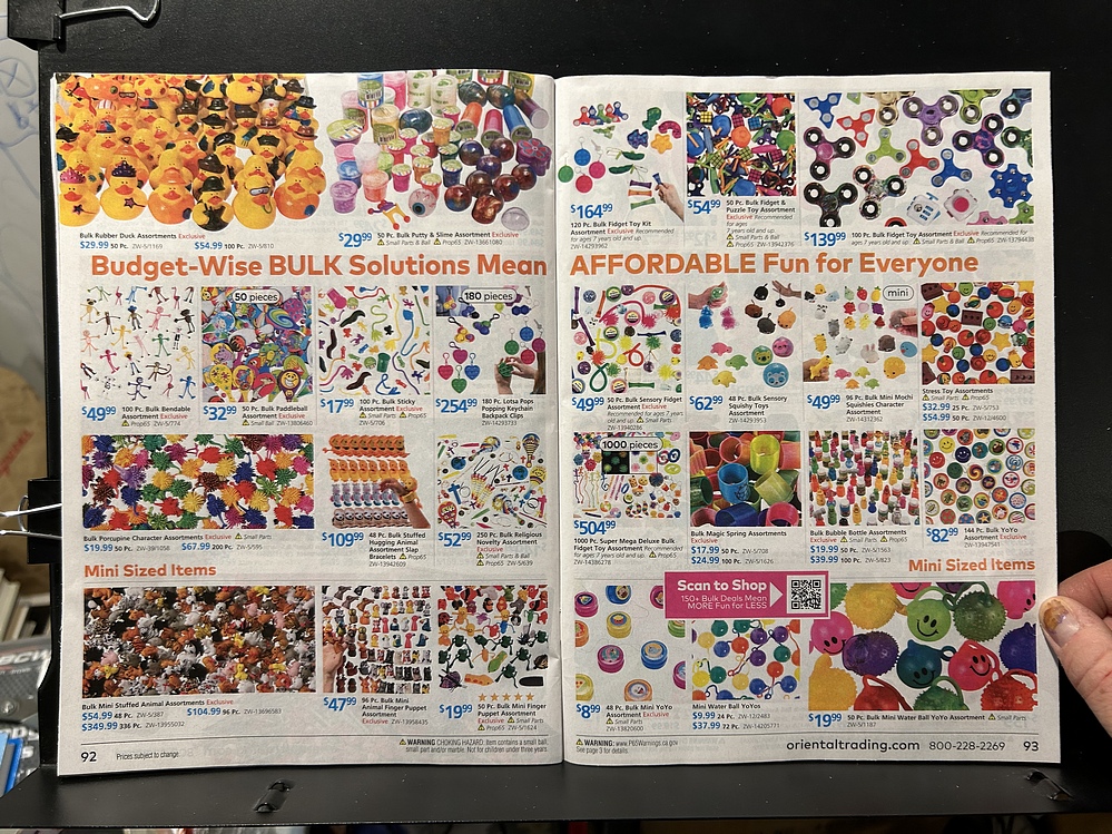 Oriental Trading, 2024 Halloween Catalog Parry Game Preserve