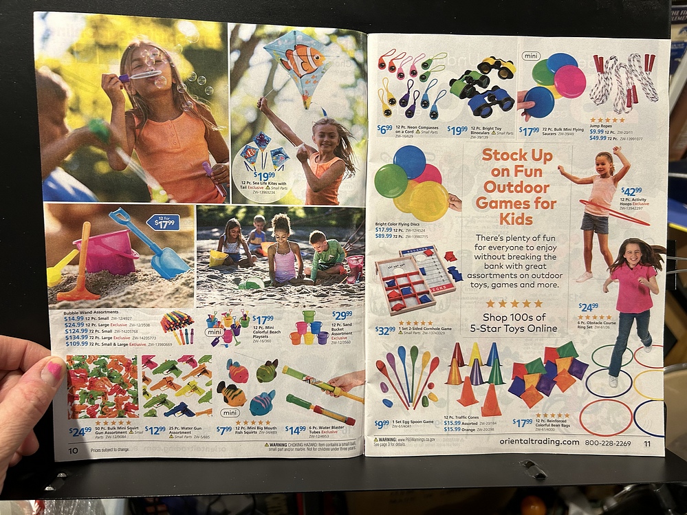 Oriental Trading, 2024 Halloween Catalog Parry Game Preserve