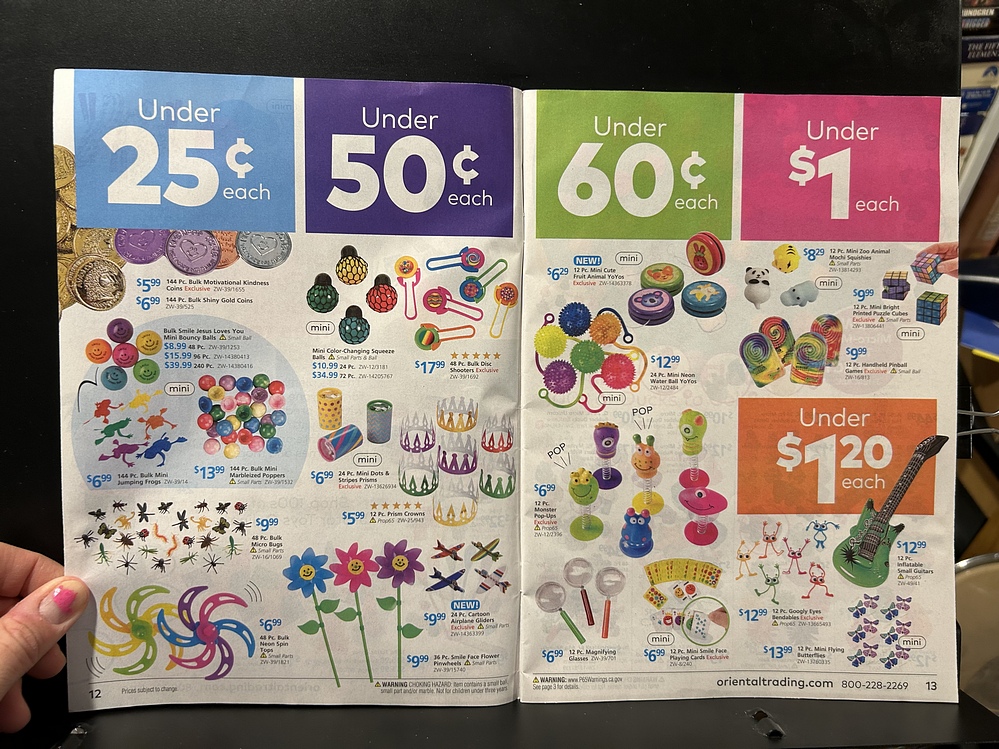 Oriental Trading, 2024 Halloween Catalog Parry Game Preserve