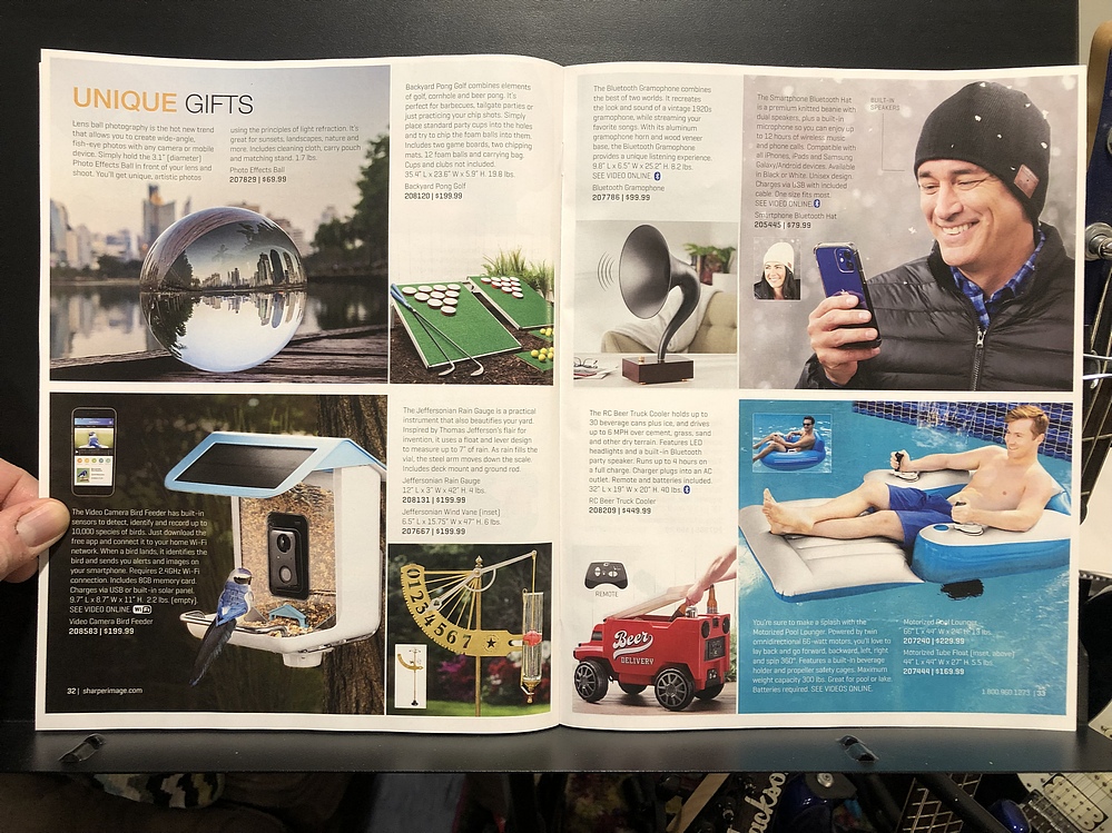 Sharper Image, 2022 Holiday Catalog Parry Game Preserve