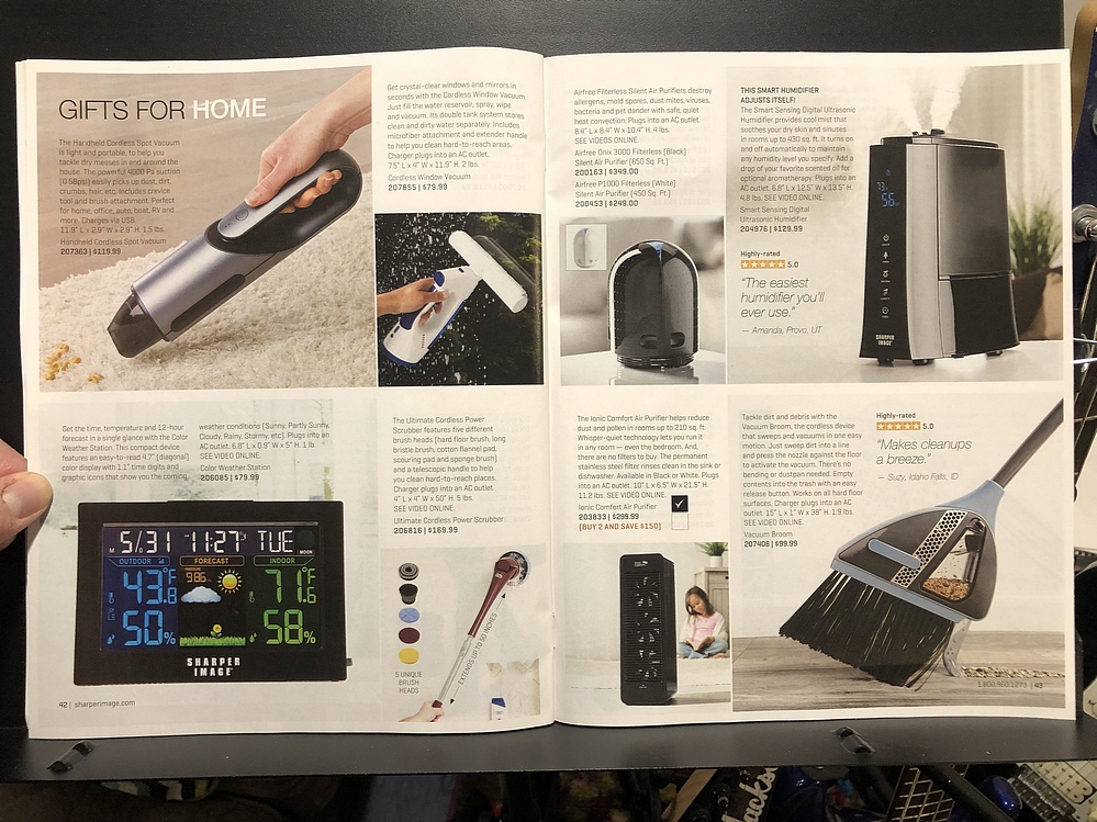 Sharper Image, 2022 Holiday Catalog Parry Game Preserve