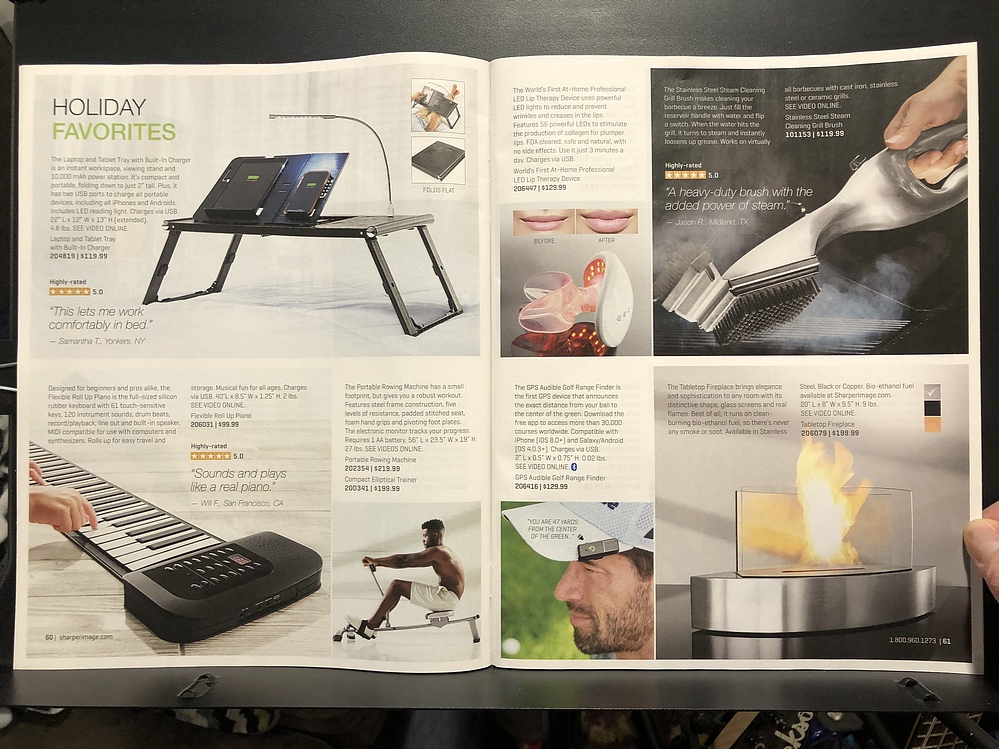Sharper Image, 2022 Holiday Catalog Parry Game Preserve
