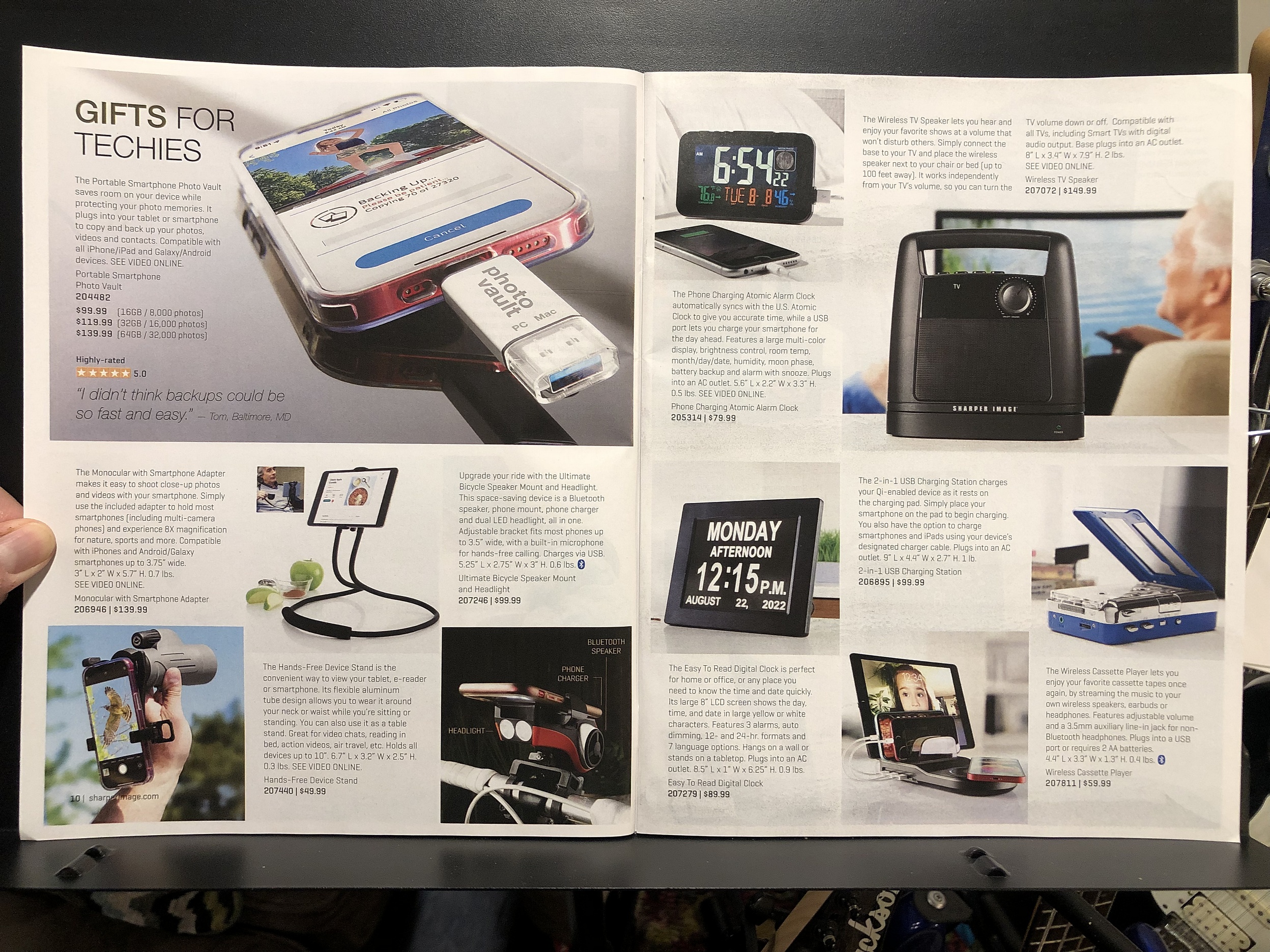 Sharper Image, 2022 Holiday Catalog Parry Game Preserve