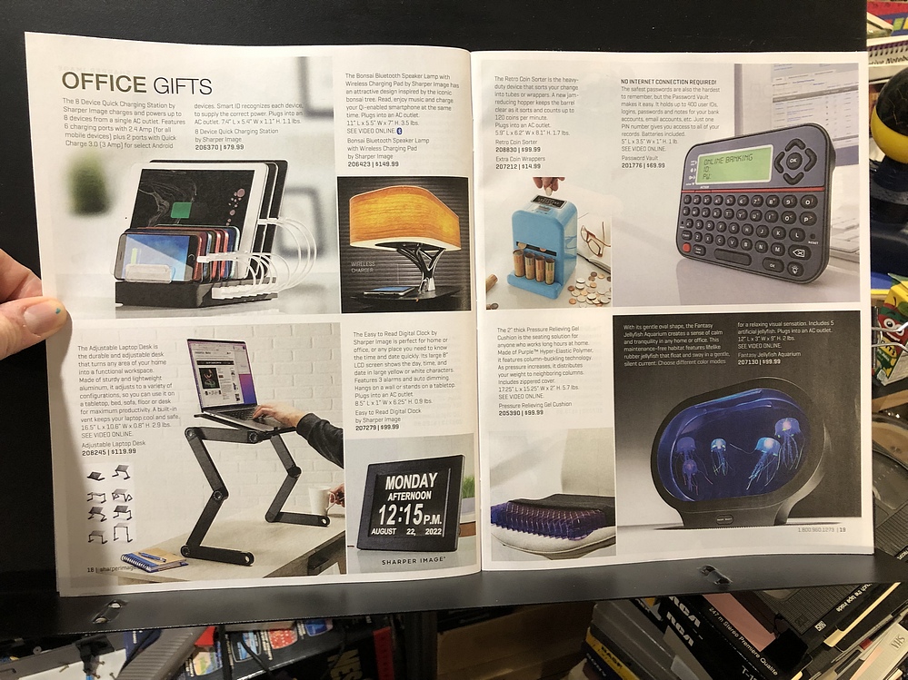 Sharper Image, 2023 Holiday Catalog Parry Game Preserve