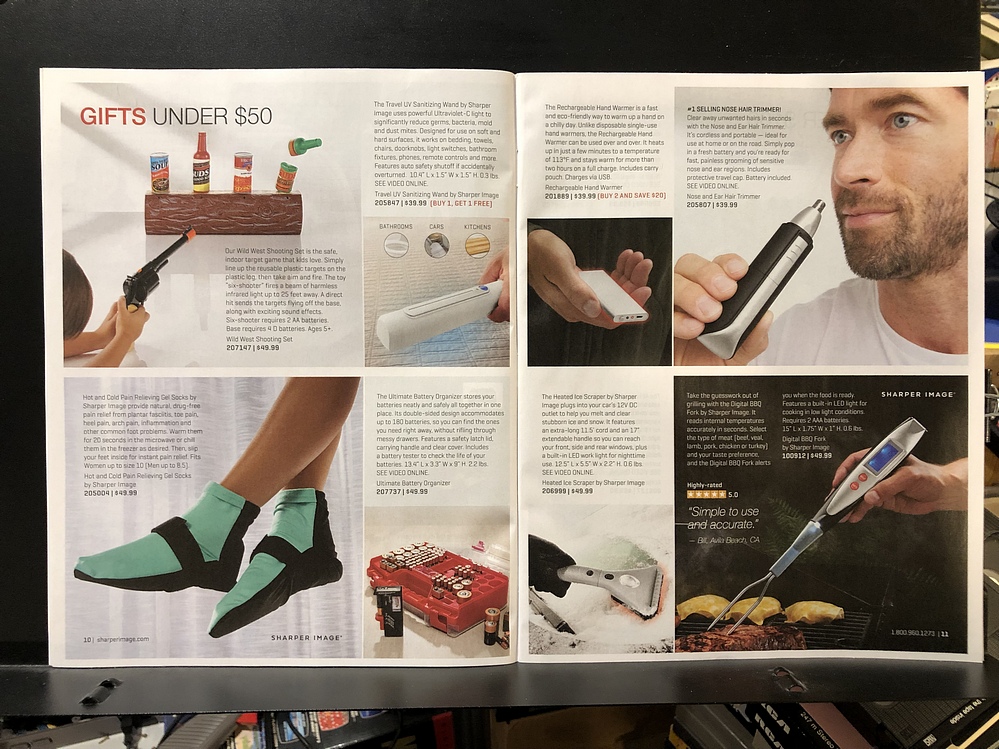 Sharper Image, 2023 Holiday Catalog Parry Game Preserve