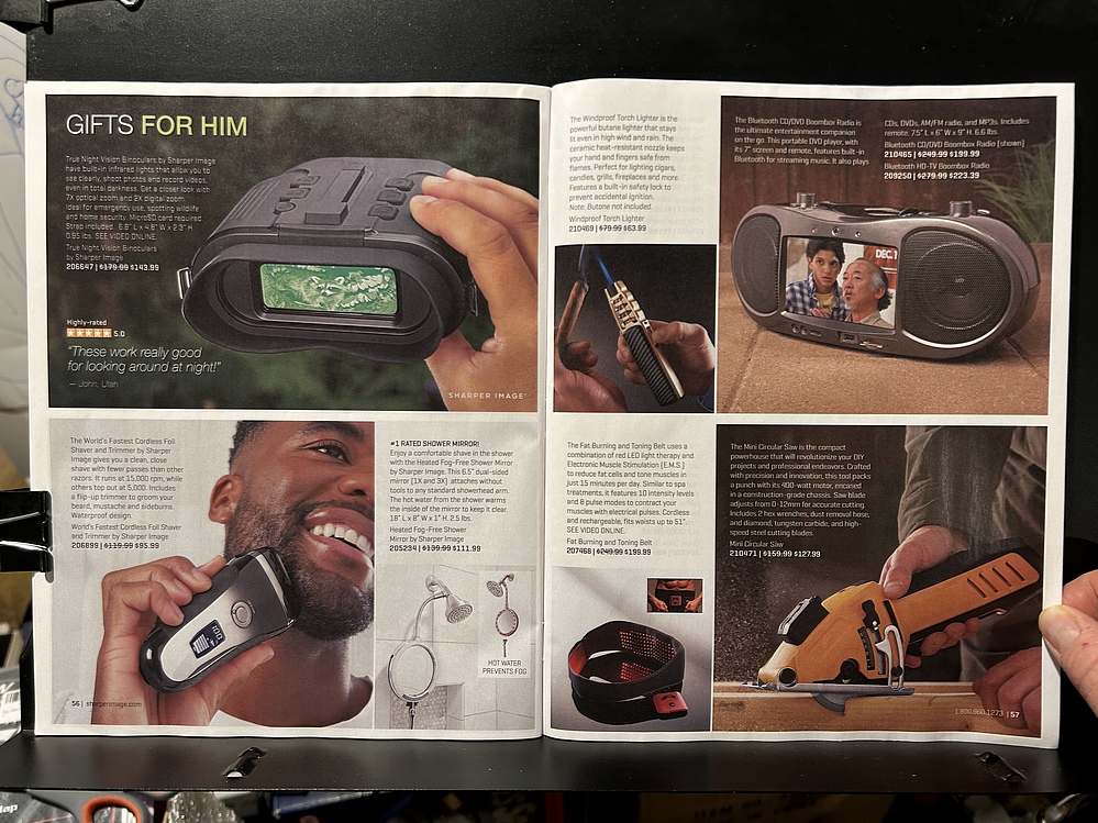 Sharper Image, 2024 Holiday Catalog Parry Game Preserve