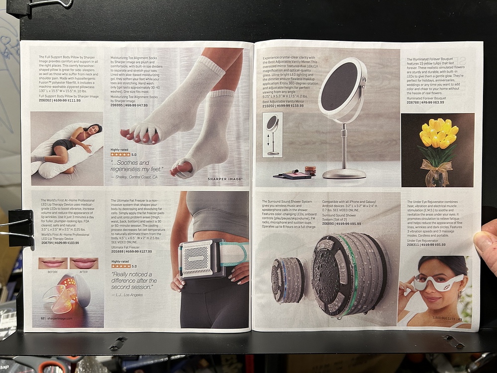 Sharper Image, 2024 Holiday Catalog Parry Game Preserve