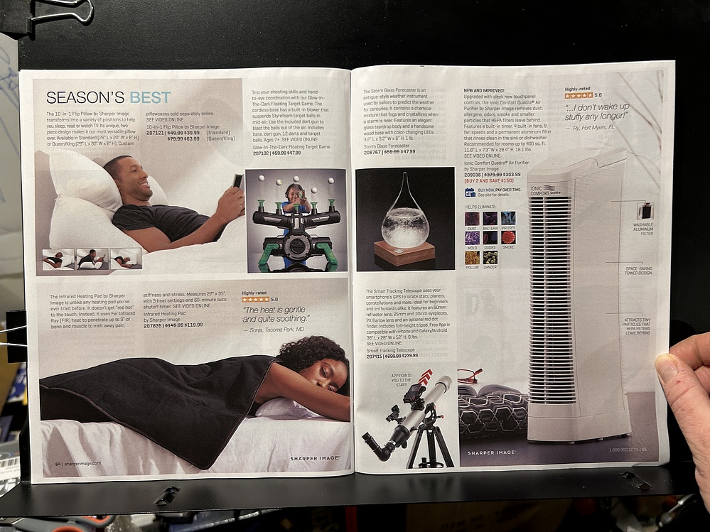 Sharper Image, 2024 Holiday Catalog Parry Game Preserve