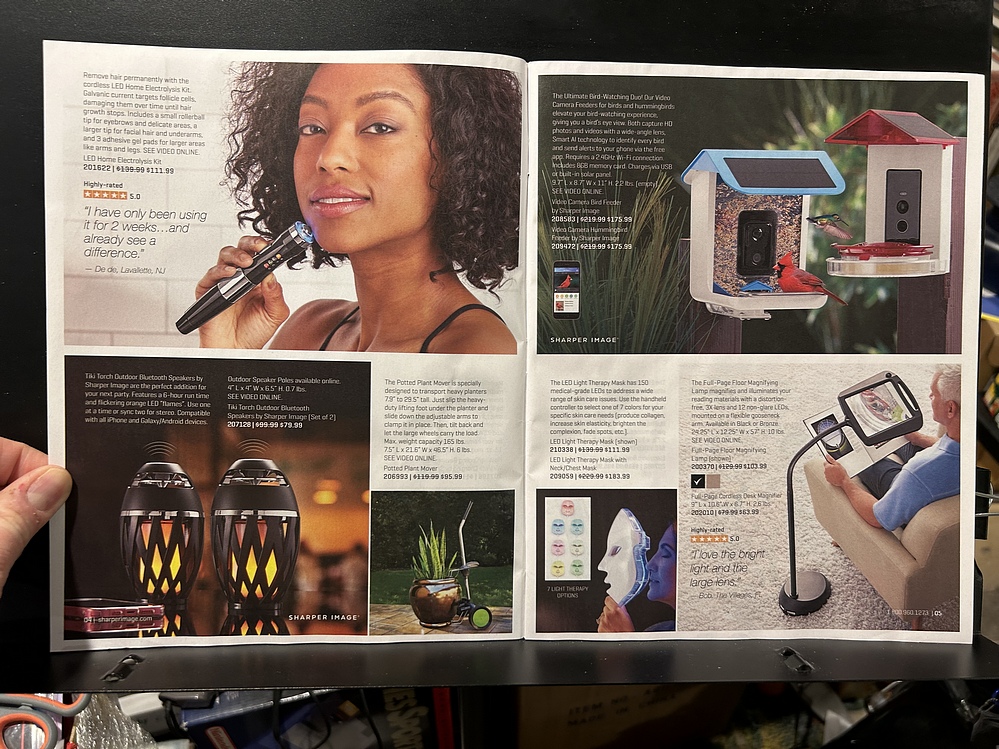 Sharper Image, 2024 Holiday Catalog Parry Game Preserve