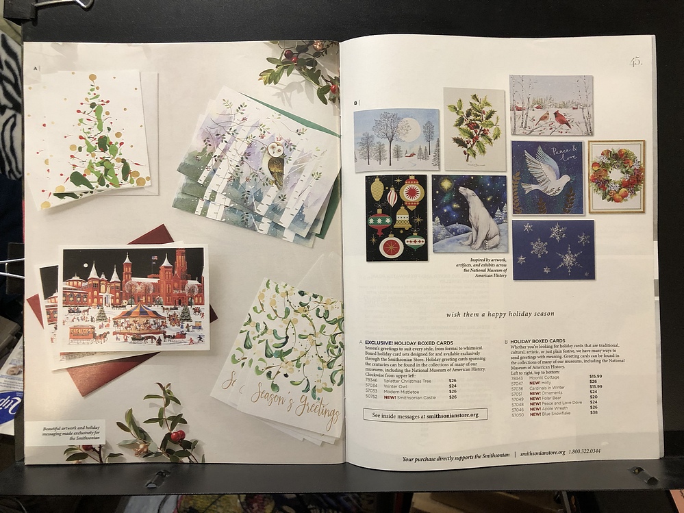 Smithsonian, 2023 Holiday Catalog Parry Game Preserve