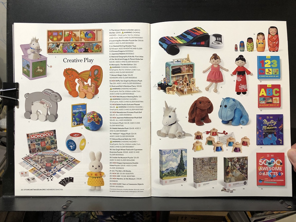 The Met Store, 2023 Holiday Catalog Parry Game Preserve