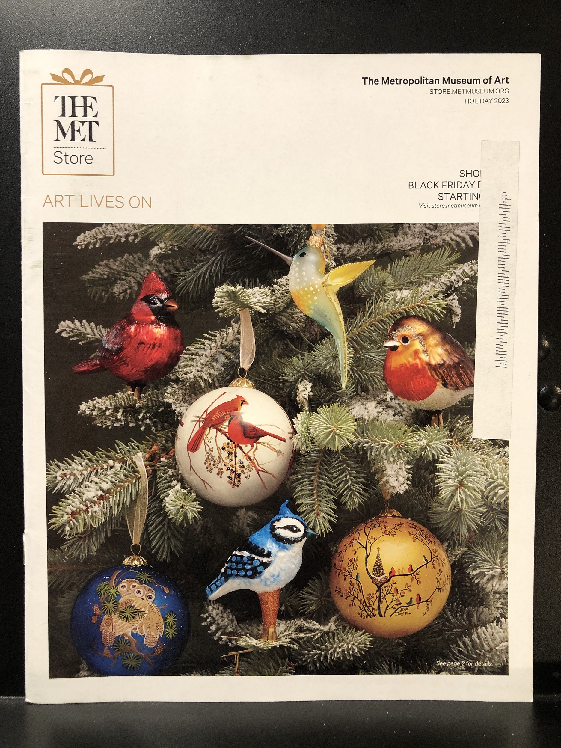 The Met Store, 2023 Holiday Catalog Parry Game Preserve