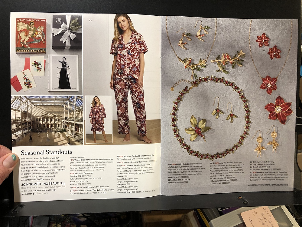 The Met Store, 2023 Holiday Catalog Parry Game Preserve