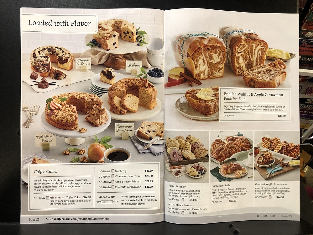 Wolferman's Bakery, Holiday 2023 Catalog Parry Game Preserve