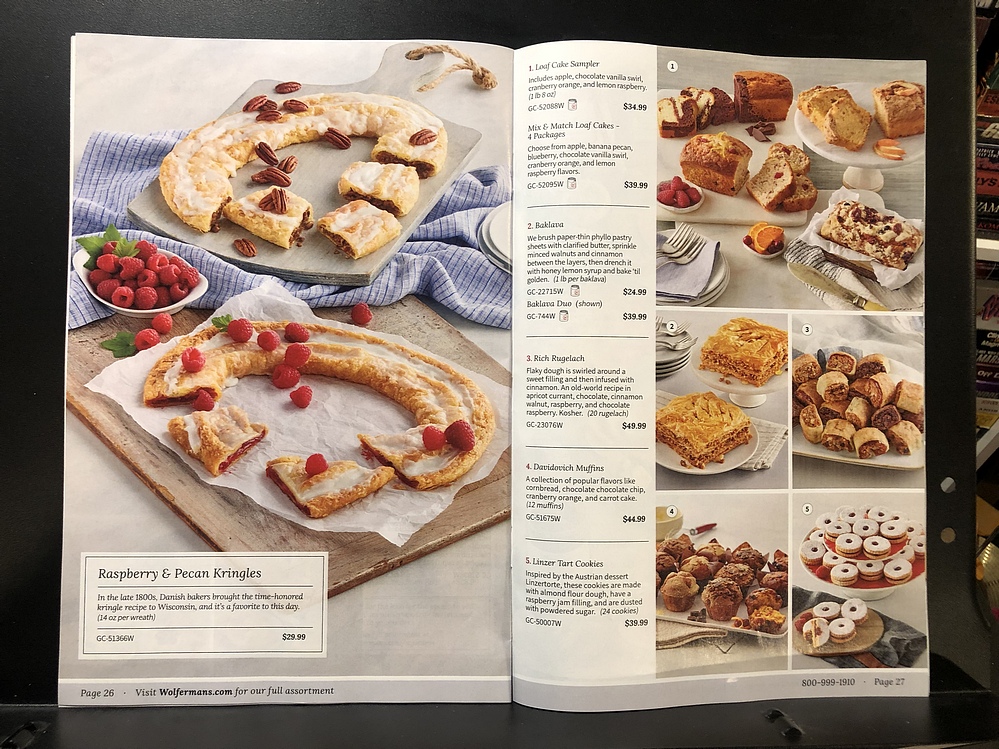 Wolferman's Bakery, Holiday 2023 Catalog Parry Game Preserve