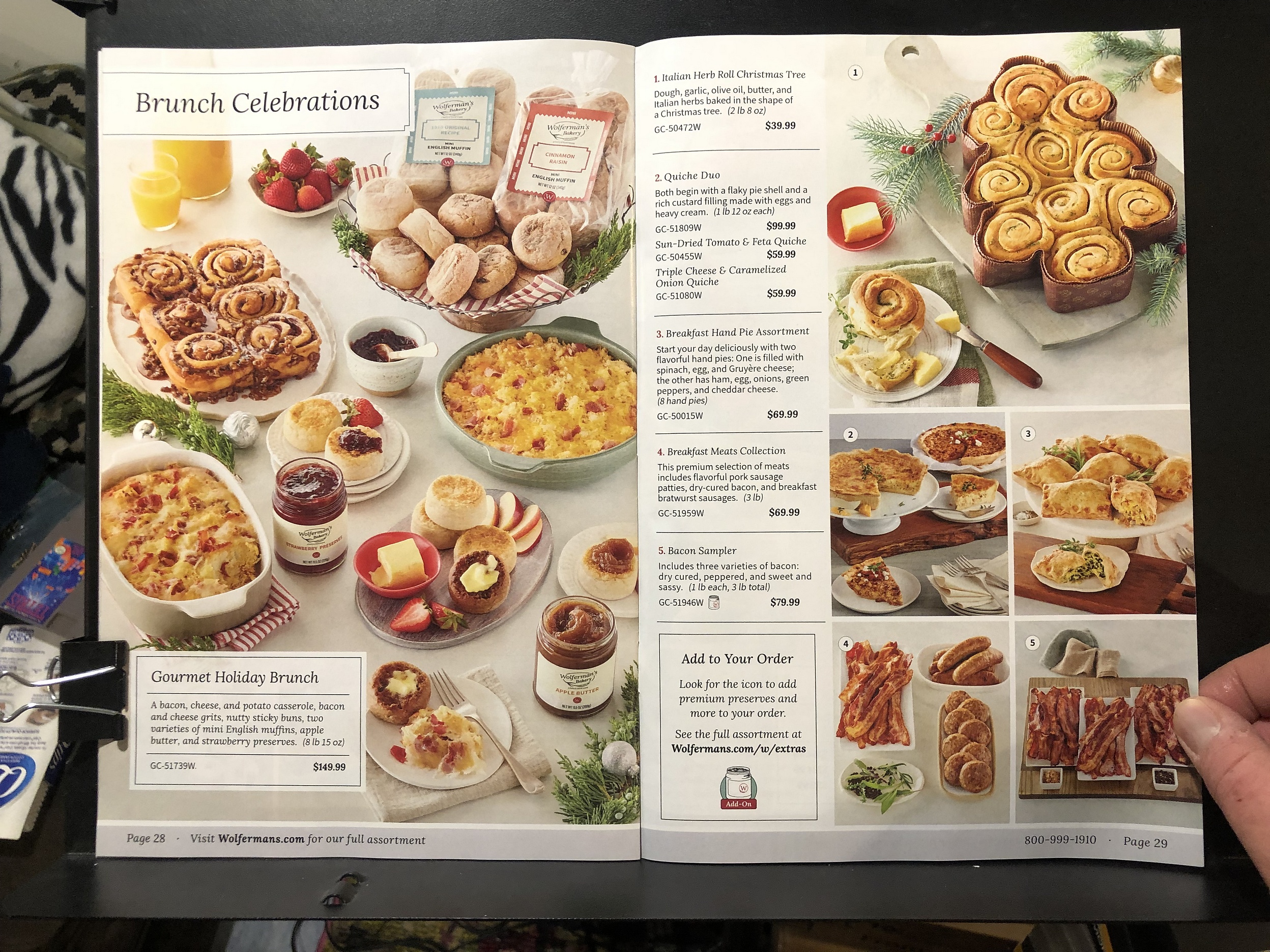 Wolferman's Bakery, Holiday 2023 Catalog Parry Game Preserve