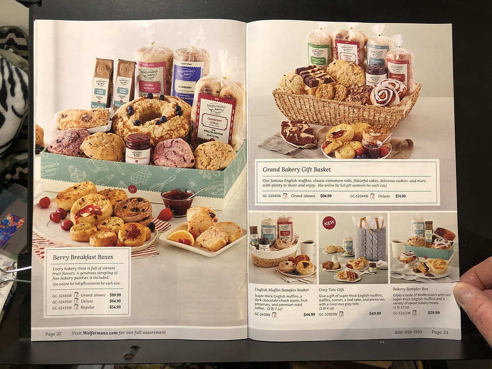 Wolferman's Bakery, Holiday 2023 Catalog Parry Game Preserve