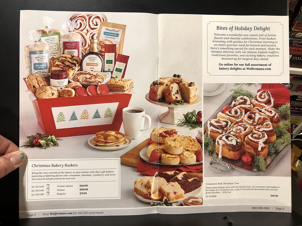 Wolferman's Bakery, Holiday 2023 Catalog Parry Game Preserve