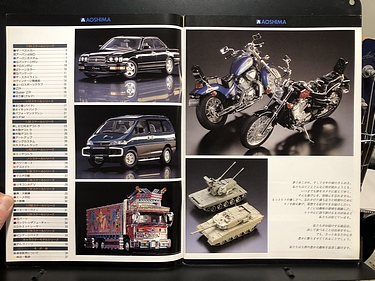 Hobby Catalogs: Aoshima, 1996 Hobby Catalog