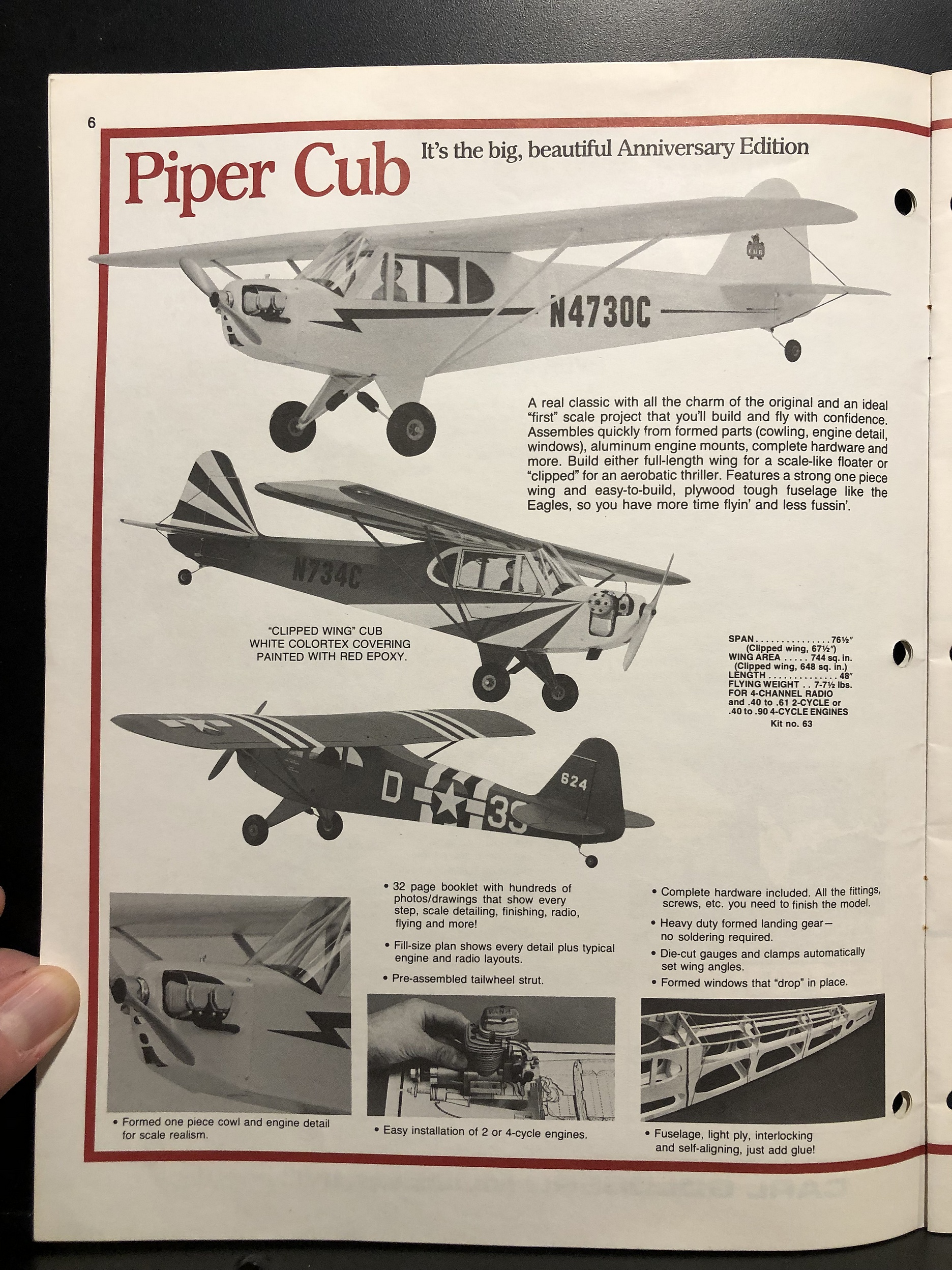 Carl Goldberg Models, 1986 Hobby Catalog Parry Game Preserve