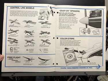 Hobby Catalogs: Carl Goldberg Models, 1986 Hobby Catalog