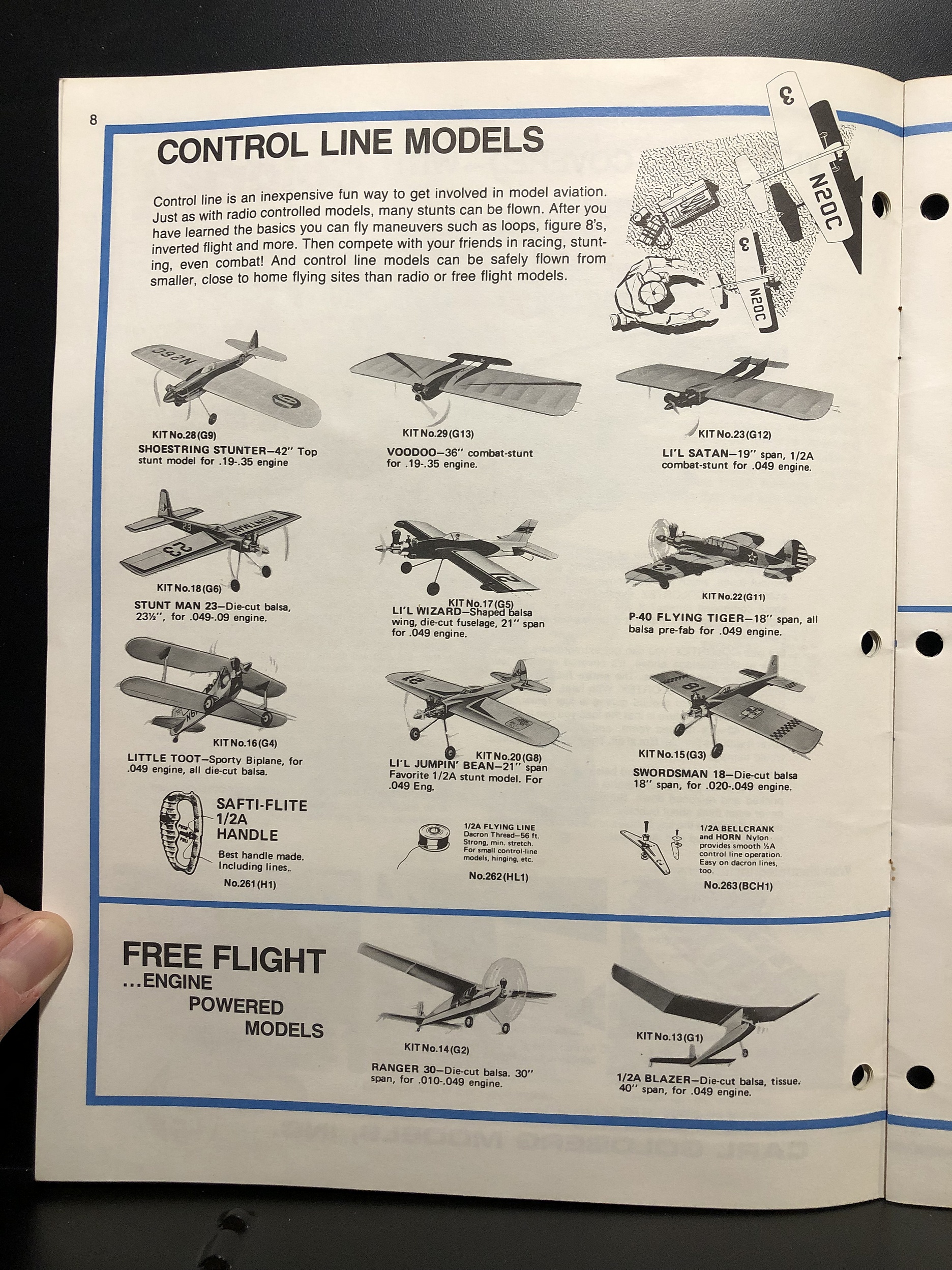 Carl Goldberg Models, 1986 Hobby Catalog Parry Game Preserve