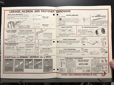 Hobby Catalogs: Carl Goldberg Models, 1986 Hobby Catalog