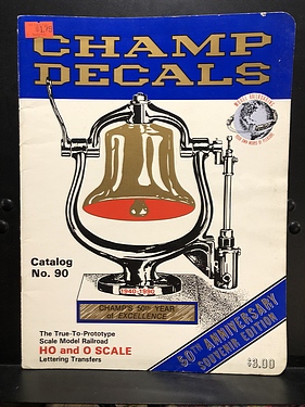 Hobby Catalogs: Champ Decals, 1990 Hobby Catalog, 50th Anniversary