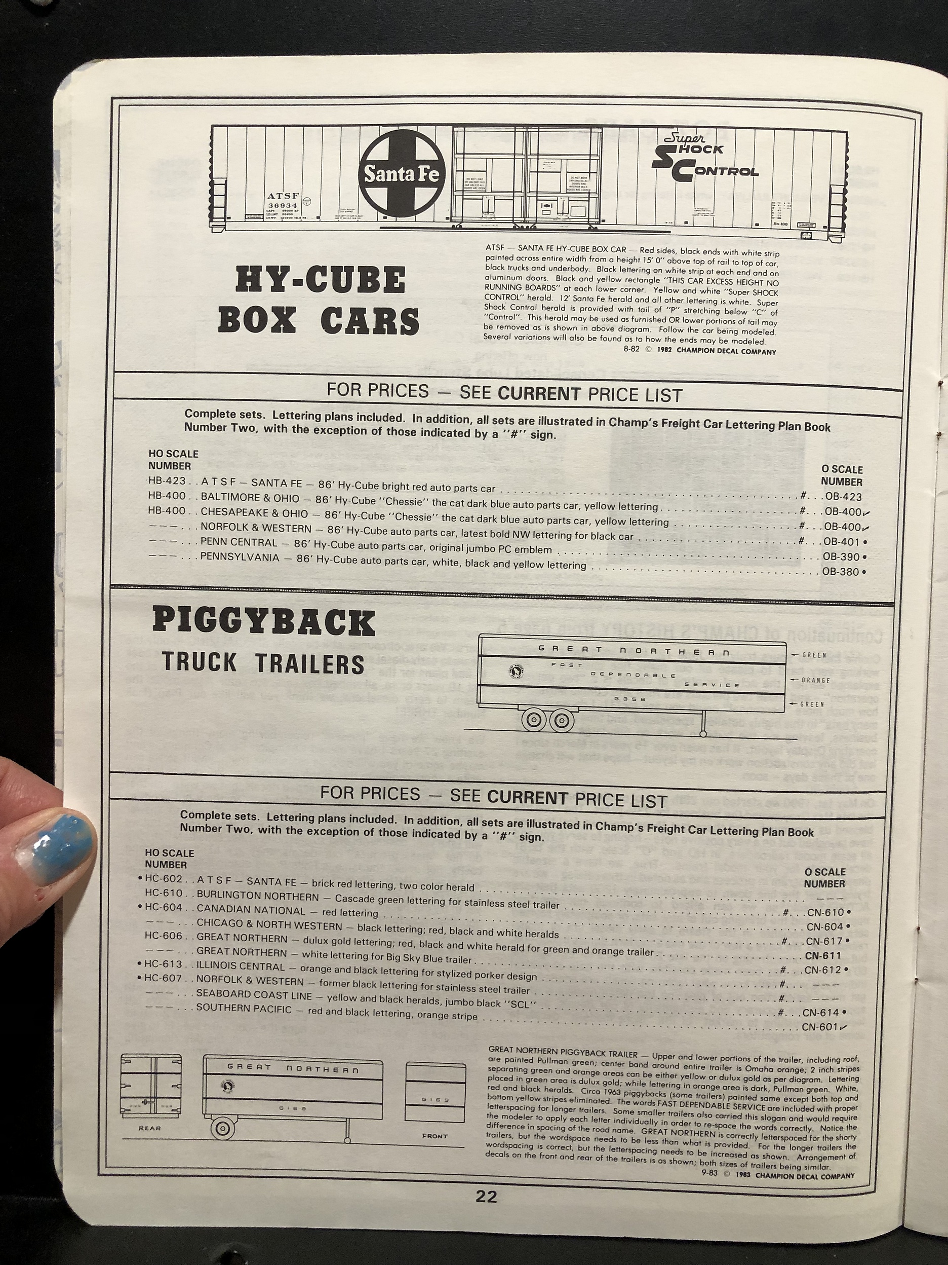 Champ Decals, 1990 Hobby Catalog, 50th Anniversary Parry Game Preserve