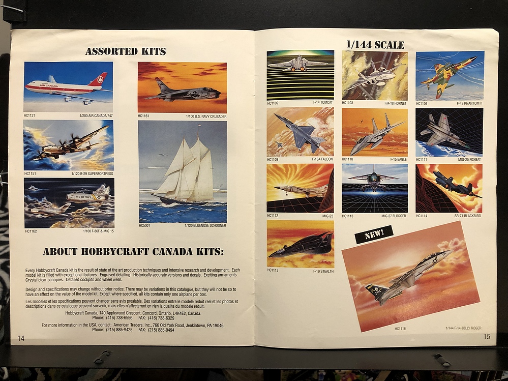 Hobbycraft Canada, 1990 Hobby Catalog Parry Game Preserve