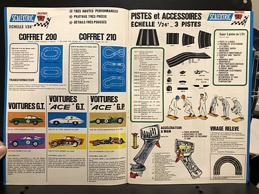 Hobby Catalogs: Scalextric, 1970 Hobby Catalog (in french)