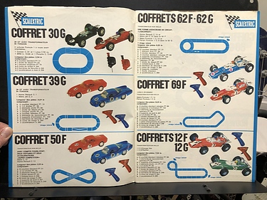 Hobby Catalogs: Scalextric, 1970 Hobby Catalog (in french)