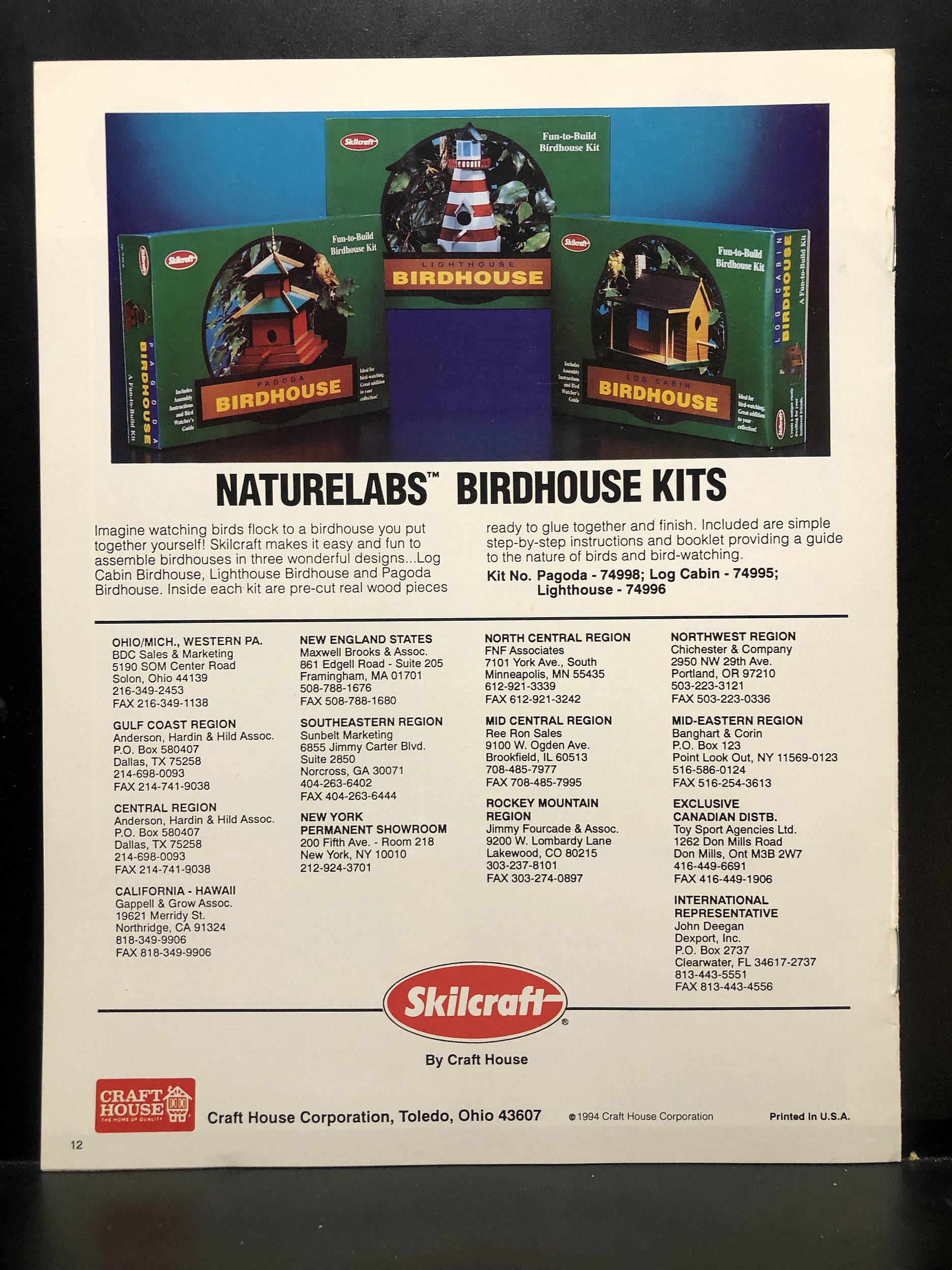 Skilcraft by Craft House 1994 Catalog Parry Game Preserve