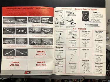 Hobby Catalogs: Sterling Models Inc.,1973 Hobby Catalog